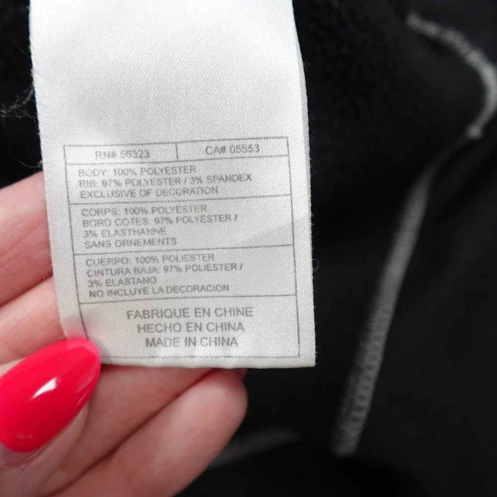 Nike Hoodie Mens Large Black Therma Fit Contrast Stitch Pullover Sweatshirt FLAW